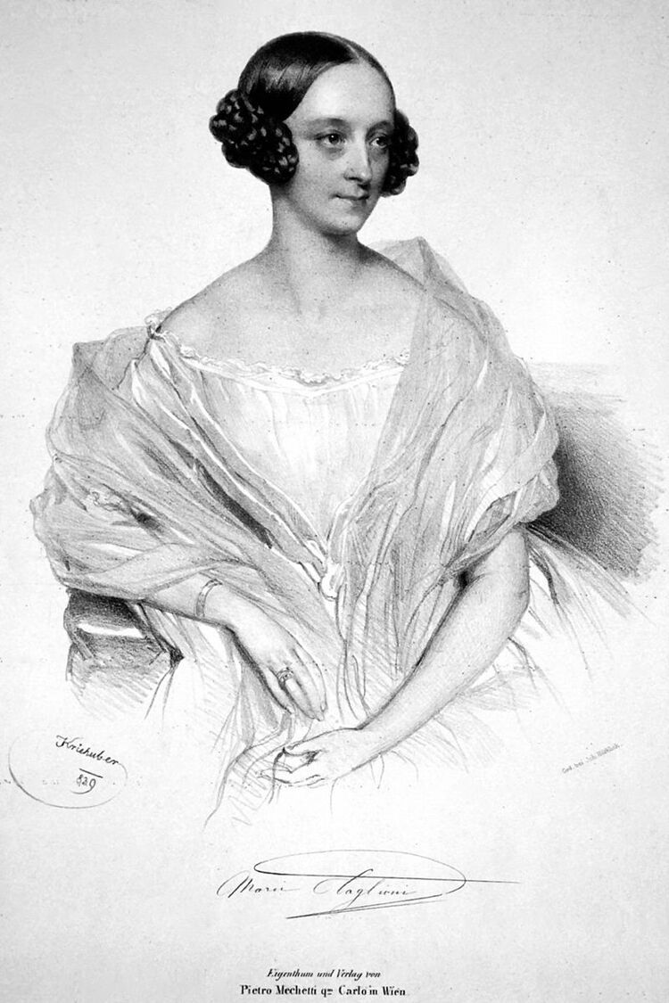 Marie Taglioni. Zdroj: Wiki Commons.